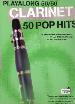 50 Pop-Hits (+Download-Card) for clarinet
