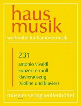 Konzert e-Moll für Violine, Streicher und Bc ( PV 109 )