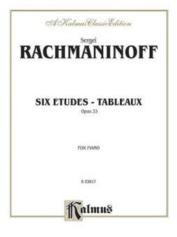 Rachmaninoff 6 Etudes Tableaux P