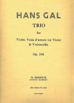 Trio A-Dur op.104 : für Violine,