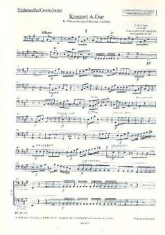 Konzert A-Dur : für Flöte (Violoncello,