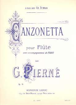 Canzonetta : pour flûte et piano