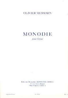 Monodie : pour orgue