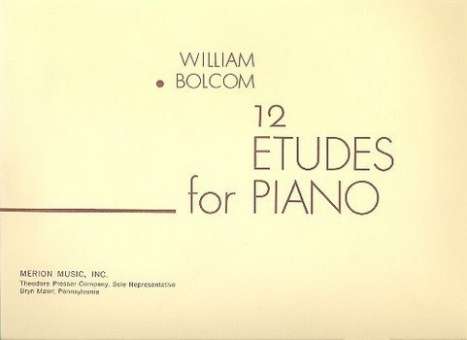 12 etudes : for piano