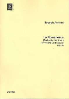 La Romanesca : für Violine und Klavier