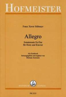 Allegro - Sonatensatz Es- Dur für Horn und Klavier