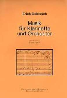 Musik für Klarinette und Orchester op.41 (1942) :