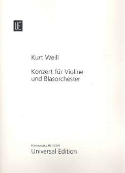 Konzert op.12 für Violine und Blasorchester :