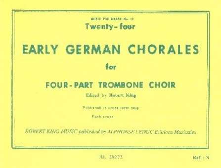 24 German Chorales for 4 trombones