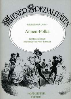 Annen-Polka op.137 : für Flöte, Oboe,