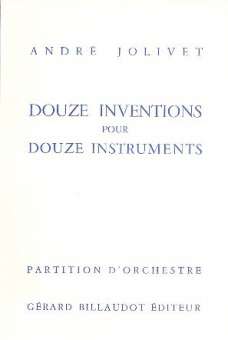 12 Inventions  : pour 12 instruments