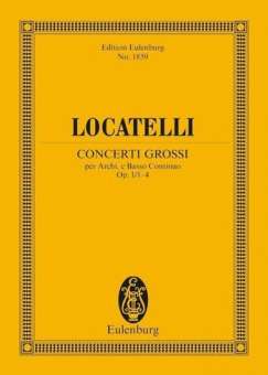 Concerti grossi op.1 Nr. 1-4 : Studienpartitur