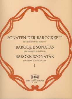 Sonaten der Barockzeit Band 1  für Fagott & Klv.
