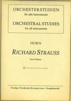 Orchesterstudien für Horn: Heft 14 Richard Strauss
