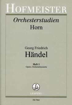 Orchesterstudien Horn: Händel Heft 1
