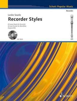 Recorder Styles - 20 Duette für Sopran- und Altblockflöte