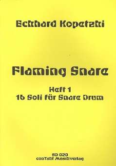 Flaming Snare Heft 1 - 19 Soli für Snare Drum