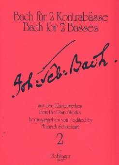 Bach für 2 Kontrabässe Band 2