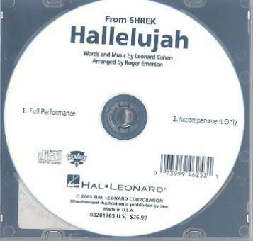 Hallelujah from Shrek : CD