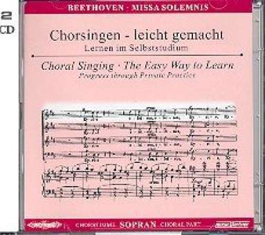 Missa solemnis : 2 CD's Chorstimme Sopran