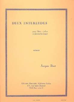 2 interludes : pour flûte, violon