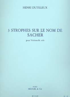 3 strophes sur le nom de Sacher :