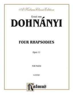 Dohnanyi 4 Rhapsodies Opus 11