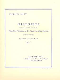 Histoires vol.1 : pour quatuor d'anches