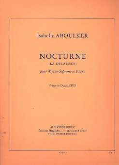 Nocturne : pour mezzo-soprano et piano