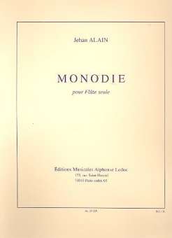 Monodie : pour flûte seule
