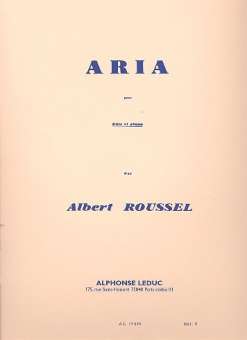 Aria pour flûte et piano
