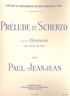 Prélude et Scherzo : pour basson et piano