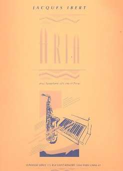 Aria pour saxophone alto et piano