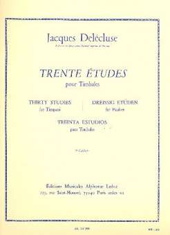 30 Études vol.3 : pour timbales (dt/en/fr/sp)