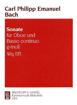 Sonate g-Moll WQ135 : für Oboe