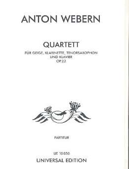 Quartett op.22 : für Violine, Klarinette,