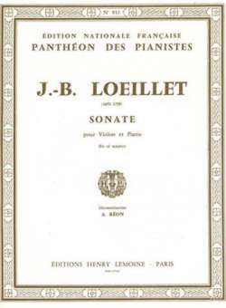 LOEILLET Jean-Baptiste : Sonate ré maj.