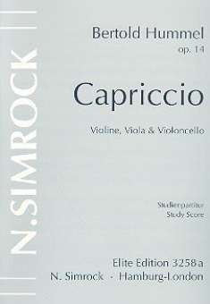 Capriccio op.14 : für Violine, Viola