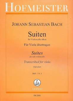 Suiten für Violoncello Band 1 (Nr.1-3) :