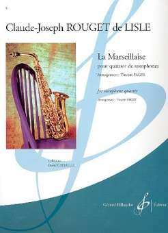 La Marseillaise : pour 4 saxophones