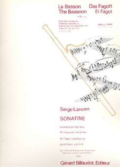 Sonatine : pour basson et piano
