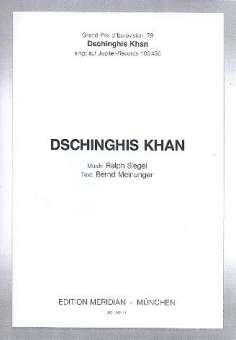 Dschinghis Khan : für Männerchor mit