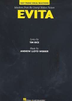 Evita : easy piano vocal selections