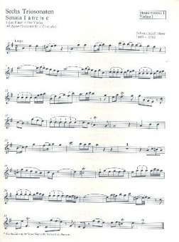 6 Triosonaten : für 2 Flöten (Violinen)