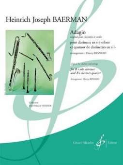 Adagio : pour clarinette solo, 3 clarinettes
