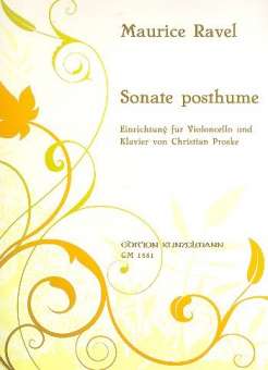 Sonate posthume für Violine und Klavier :