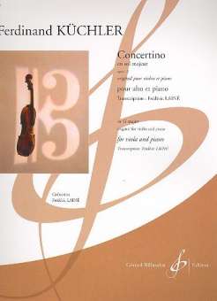 Concertino sol majeur op.15 pour violon et piano :