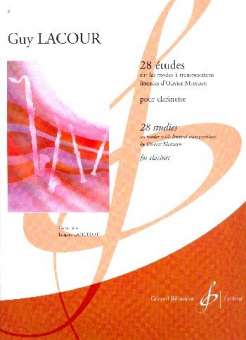 28 Études sur les modes à transpositions limitées d'Olivier Messiaen :