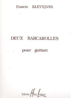2 Barcarolles Op. 60 pour guitare