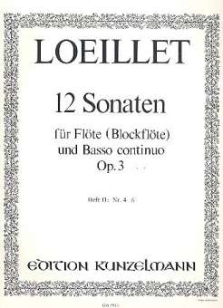 12 Sonaten op.3 Band 2 (NR.4-6) :